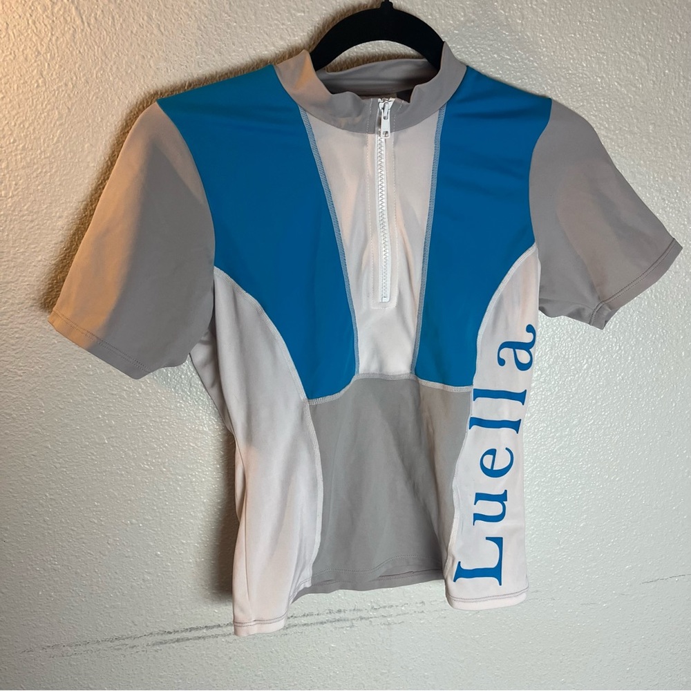 Vintage luella for target RARE athletic biker spandex zip up work out top
